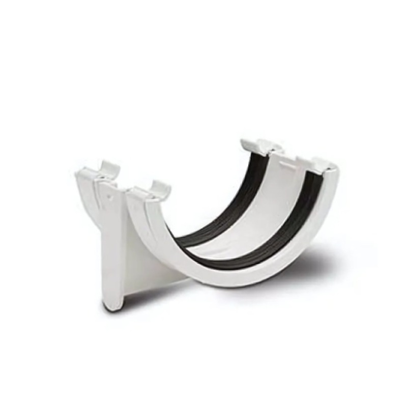 112mm Half Round Union Bracket – Polypipe (White)  RR102W