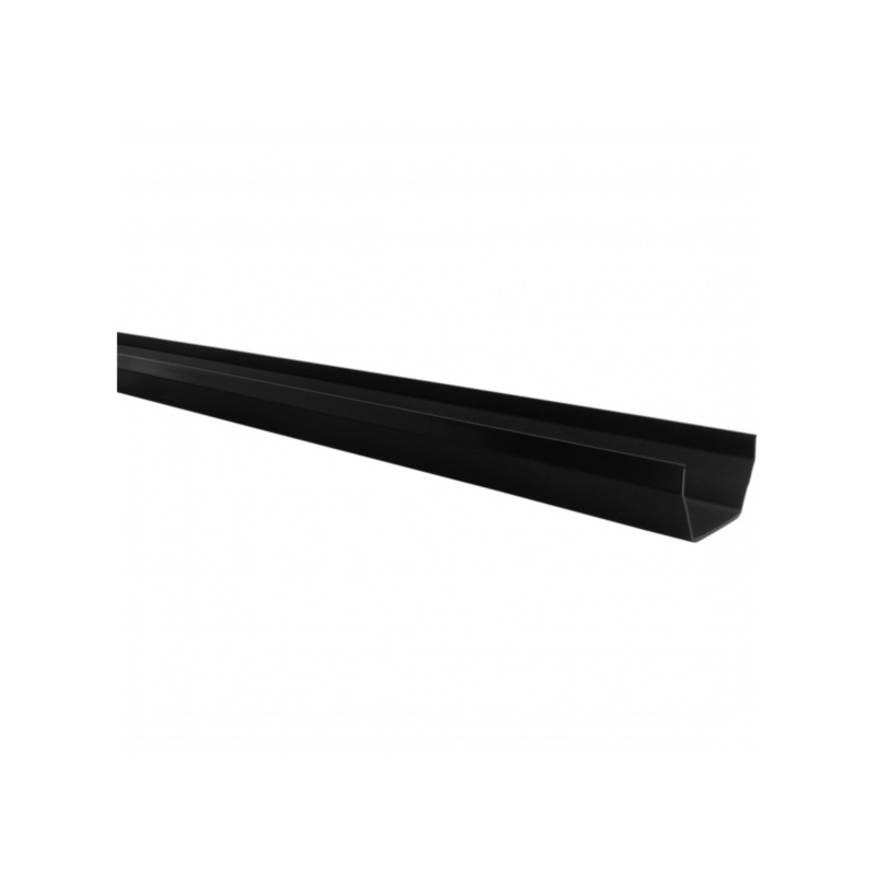 112mm x 4m Square Gutter – Polypipe (Black) – RS201B