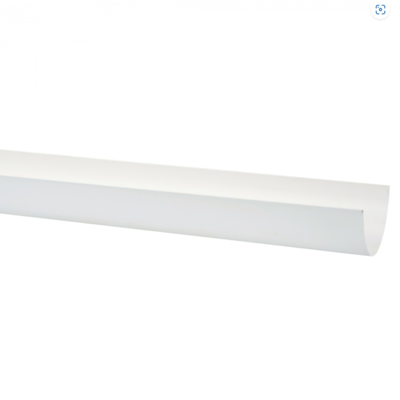 117mm x 4m Deepflow Gutter – Polypipe (White)  RD501W