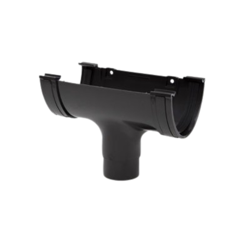 117mm x 75mm Gutter Running Outlet – Polypipe (Anthracite)  RD505A