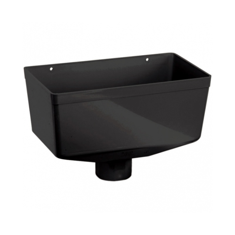 280mm x 157mm x 145mm Medium Hopper Head – Polypipe (Black)  RR140B