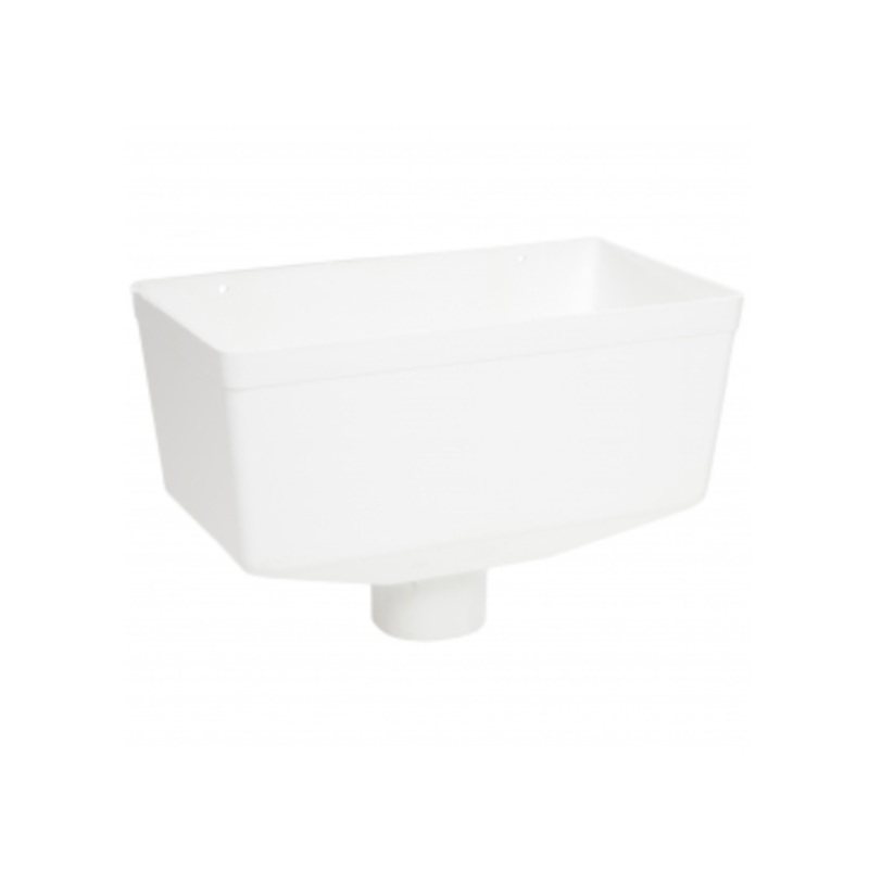 280mm x 157mm x 145mm Medium Hopper Head – Polypipe (White)  RR140W