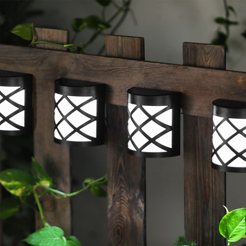 4 Pack Solar Garden Wall Light Decoration 2 White LED – 11.2cm by Bright Garden