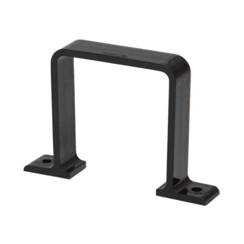 65mm Square Downpipe Flush Bracket – Polypipe (Black)  RS236B