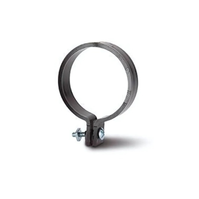 68mm Pipe Clip with Nut & Bolt – Polypipe Waste System (Black)  RR153B