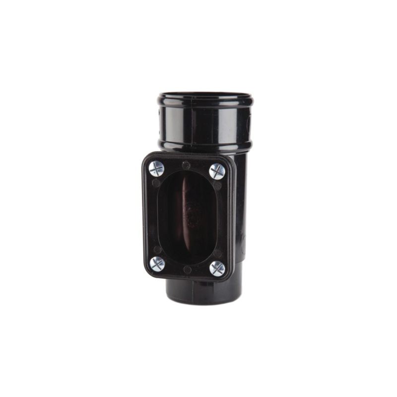 68mm Round Down Pipe Access Pipe – Polypipe (Black) – RR135B