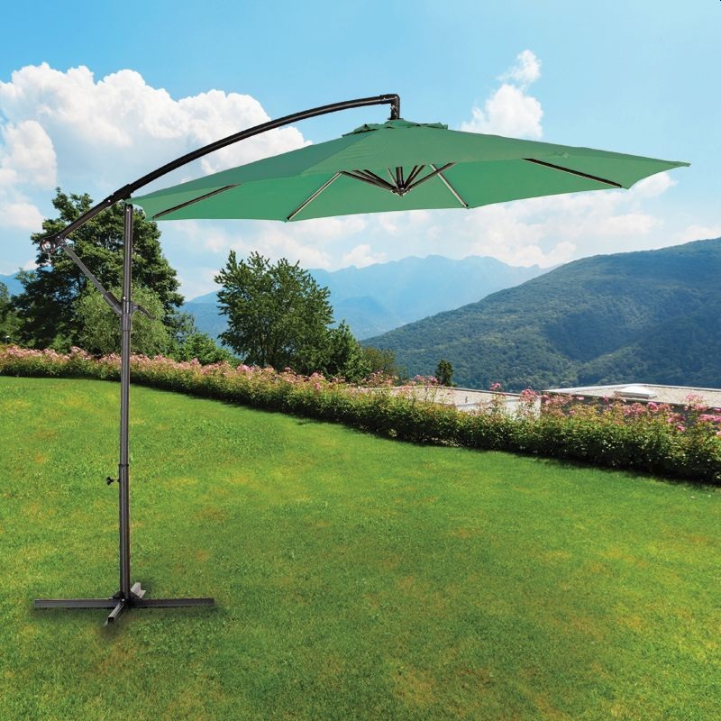 Overhang Garden Parasol by Croft – 3M Green