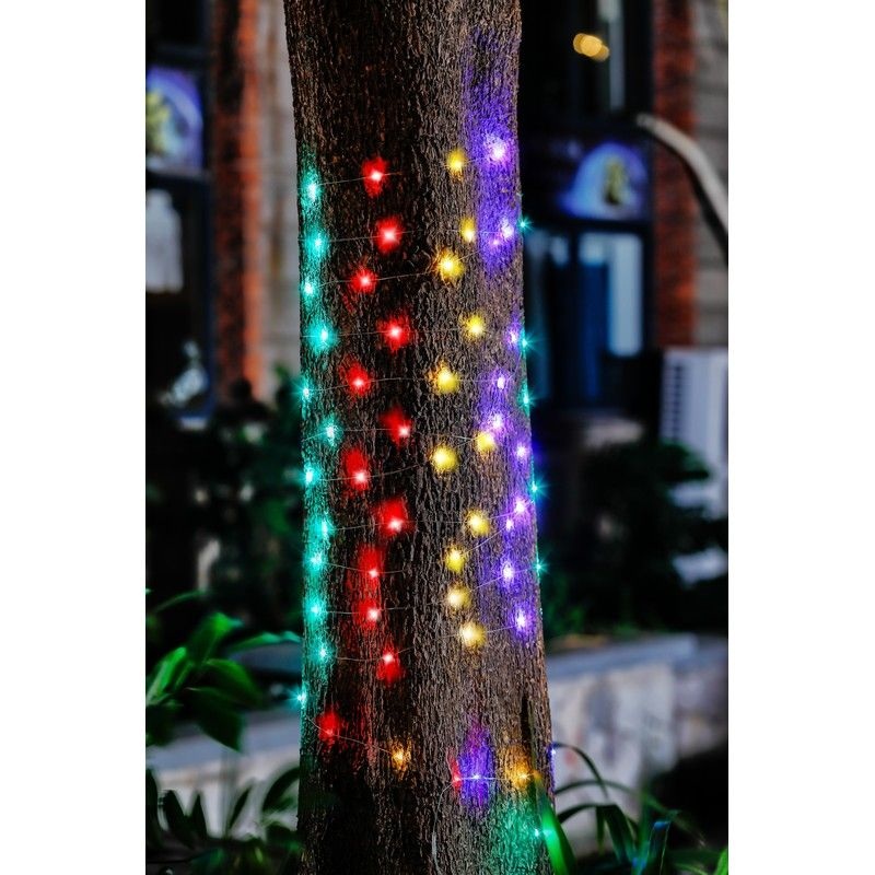 Solar Garden String Lights Decoration 100 Multicolour LED – 12.9m by Bright Garden