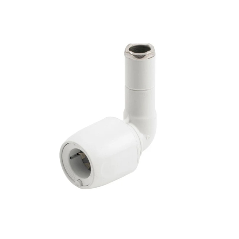 10mm Hep2O Spigot Elbow – Wavin (White) – HD4/10W