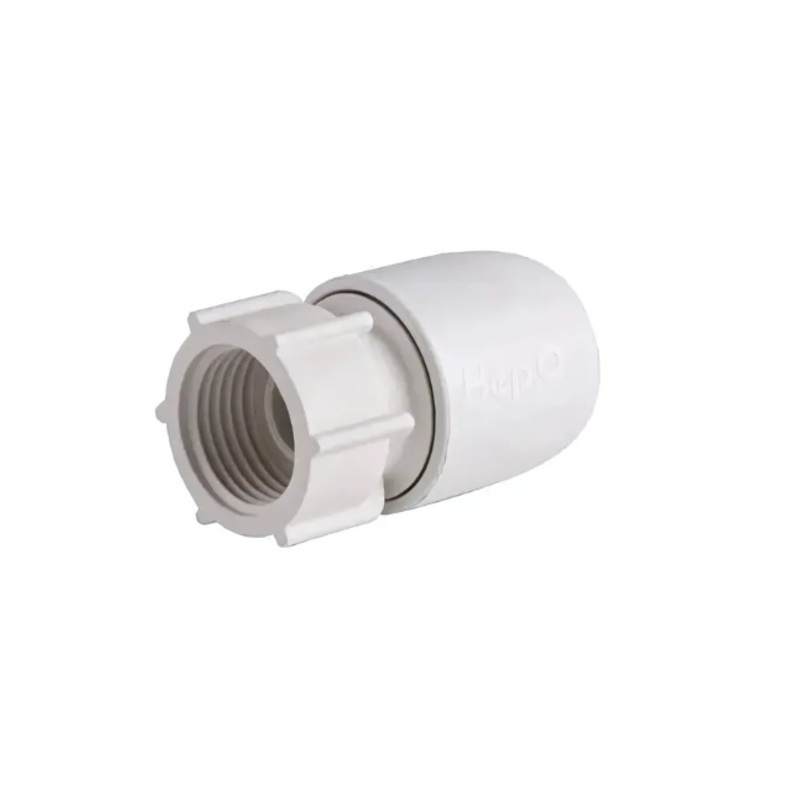 10mm x  Hep2O Hand Tap Connector – Wavin (White) – HD26A/10W