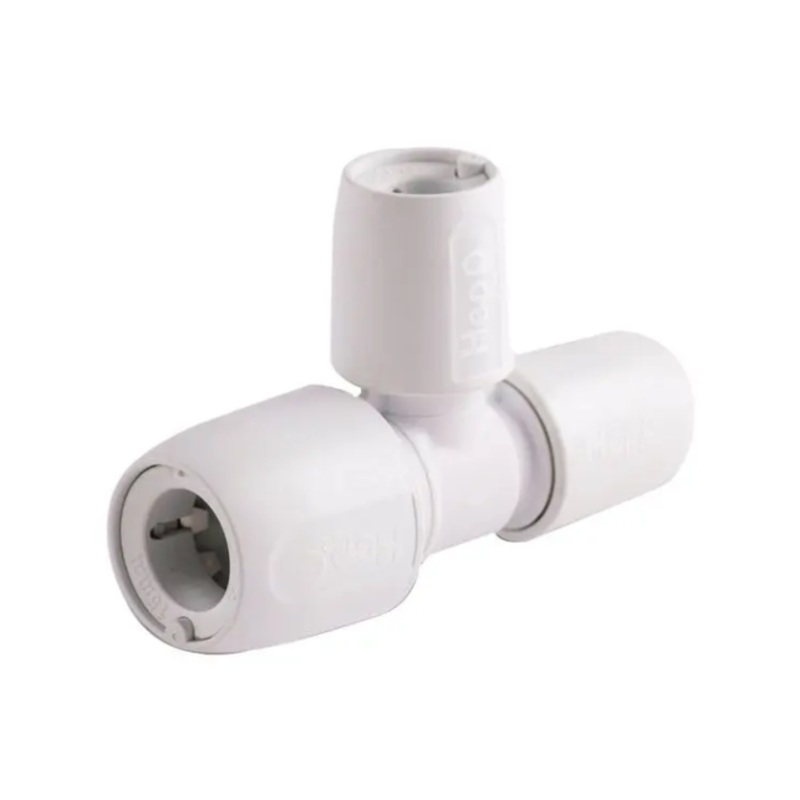 15mm Hep2O 15mm Equal Tee (White) – Wavin – HD14/15W