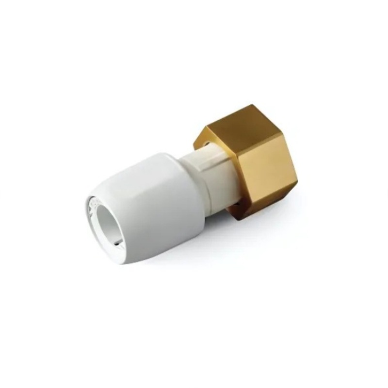 15mm x 3/4 Hep2O Straight Tap Connector – Wavin (White) – HD25B/15W