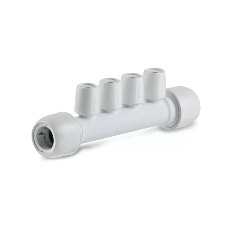 22mm X 10mm Hep2O 4 Port Manifold Socket x Socket – Wavin (White) – HX96B/22W