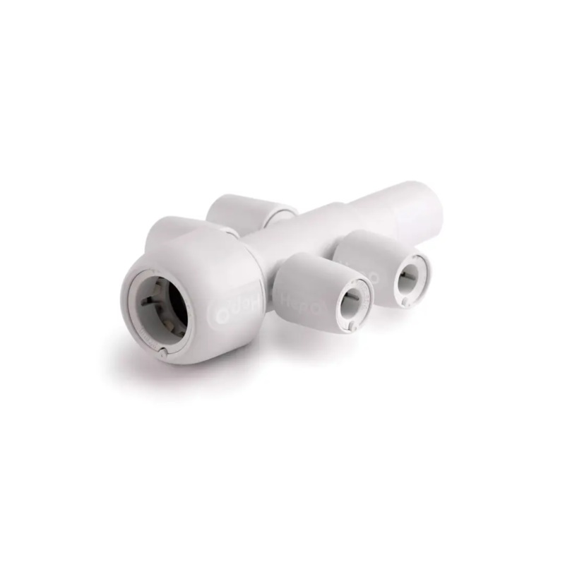 22mm X 10mm Hep2O Socket 4 Port Manifold – Wavin (White) – HX94/22W