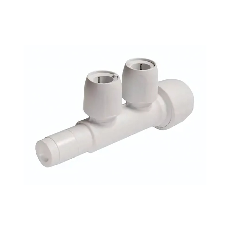 22x15mm Hep2O 2 Port Manifold Closed Spigot – Wavin (White) – HX88/22W