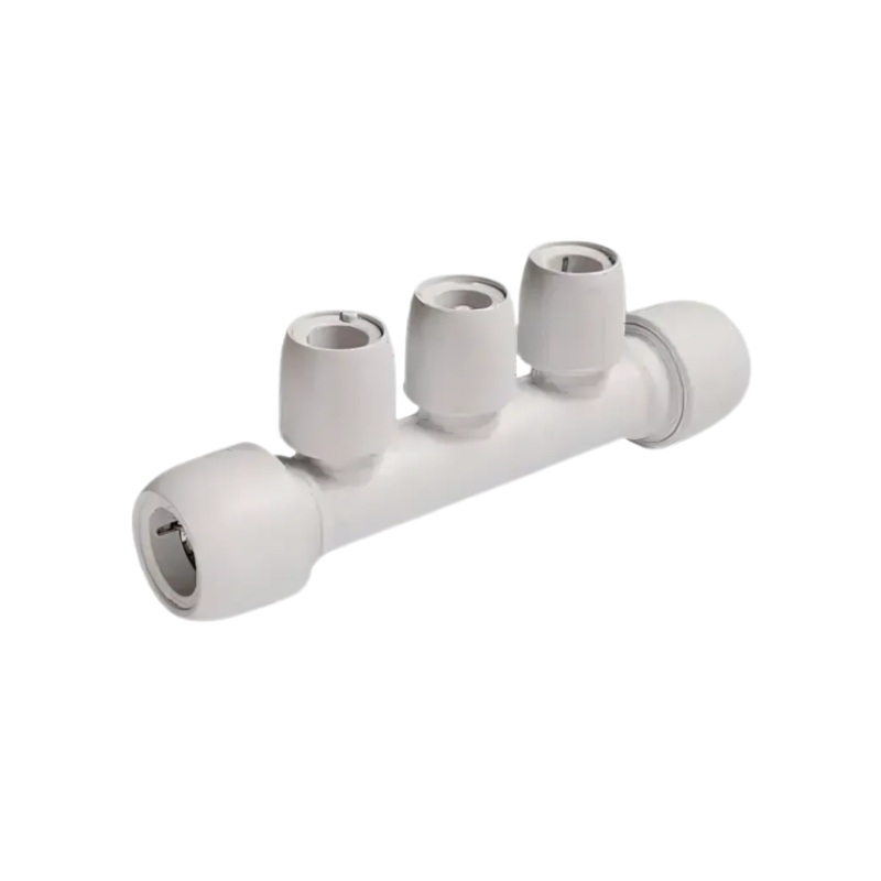 22x15mm Hep2O 3 Port Manifold All Socket – Wavin (White) – HX89B/22W