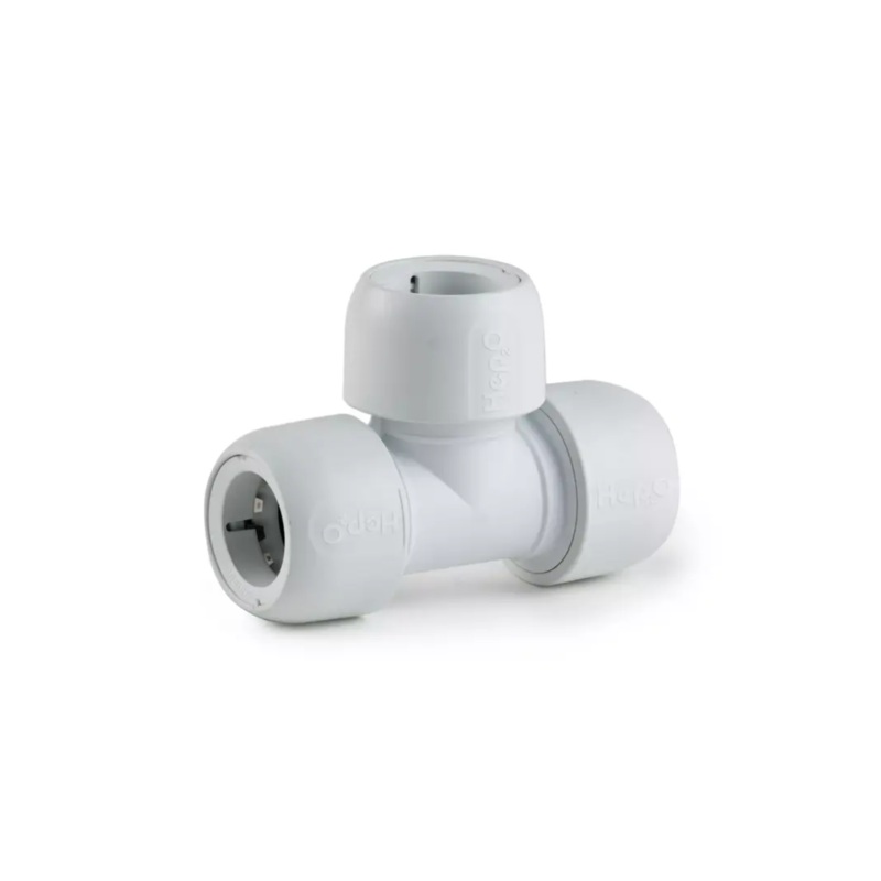 28mm Hep2O Equal Tee – Wavin (White)  HD10/28W