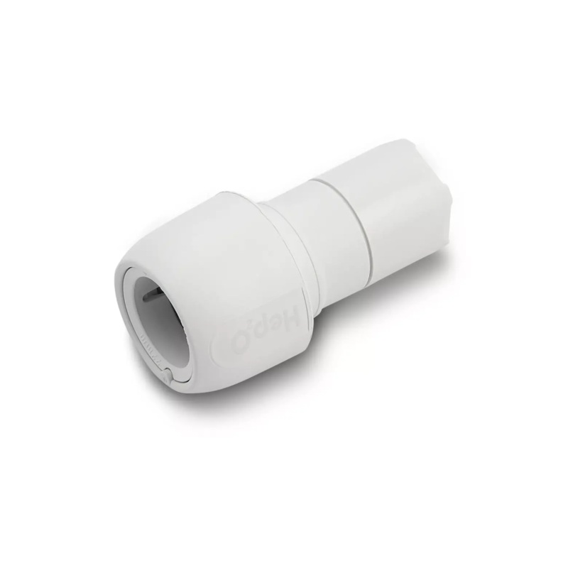28mm to 22mm Hep2O Spigot to Socket Reducer – Wavin (White) – HD2/28W