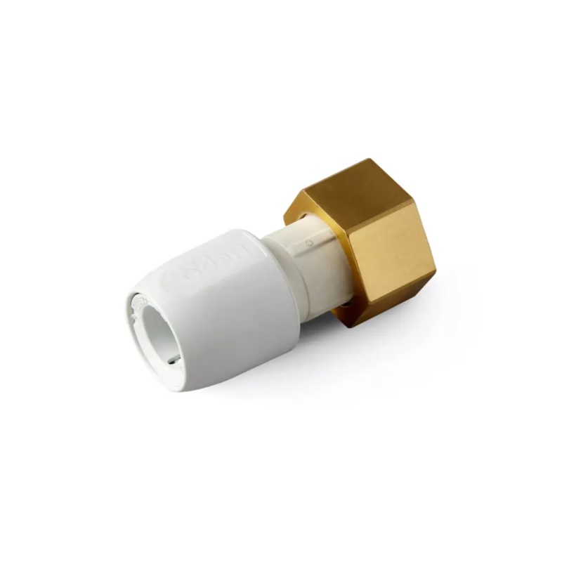 3/4 x 22MM Hep2O Straight Tap Connector – Wavin (White) – HD25B/22W