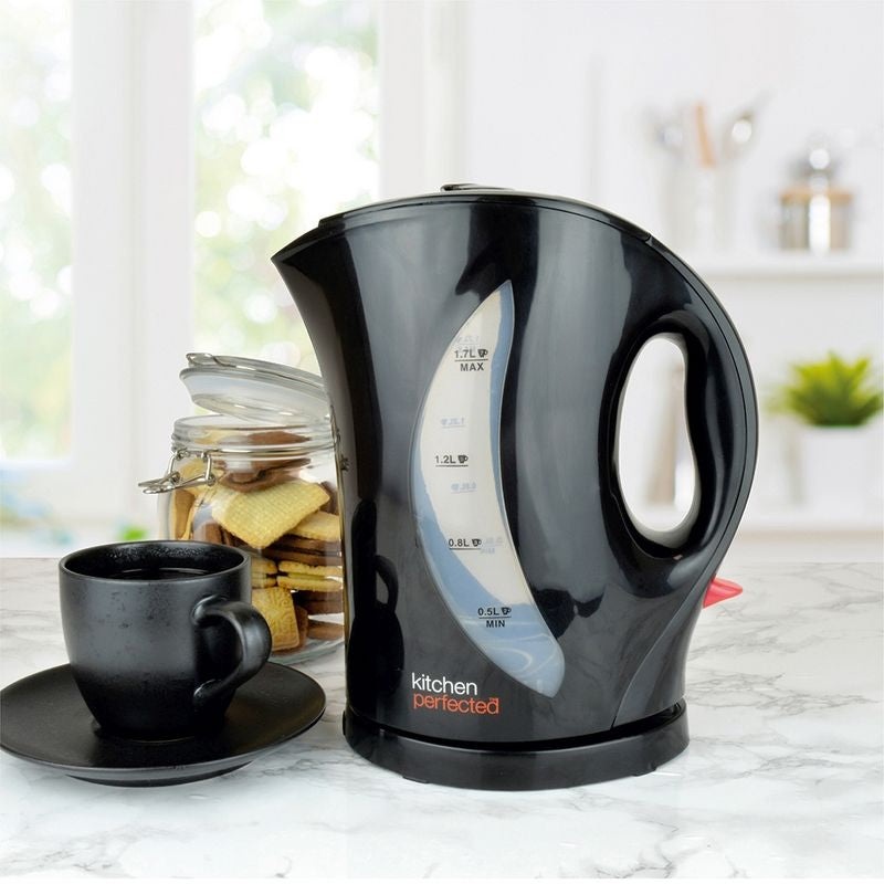 Cordless Kettle By KitchenPerfected – Black 1.7 Litre