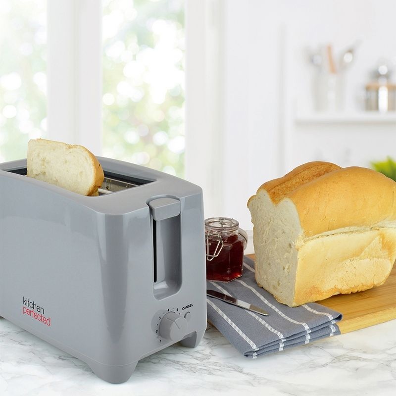 Extra Wide Slot Toaster By KitchenPerfected – Grey