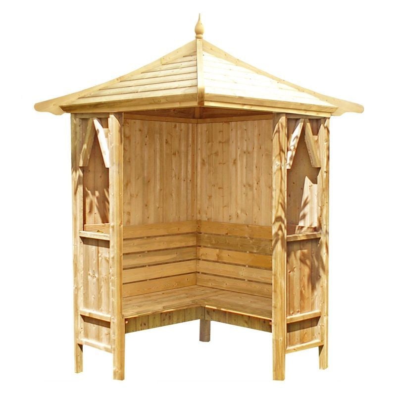 Shire Blue Honeysuckle Corner Garden Arbour 4′ x 4′