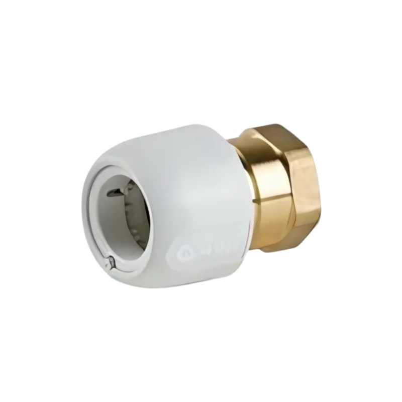 x 22mm Hep2O Brass Female Adaptor BSP Female PushFit Socket – Wavin (White) – HX28/22W