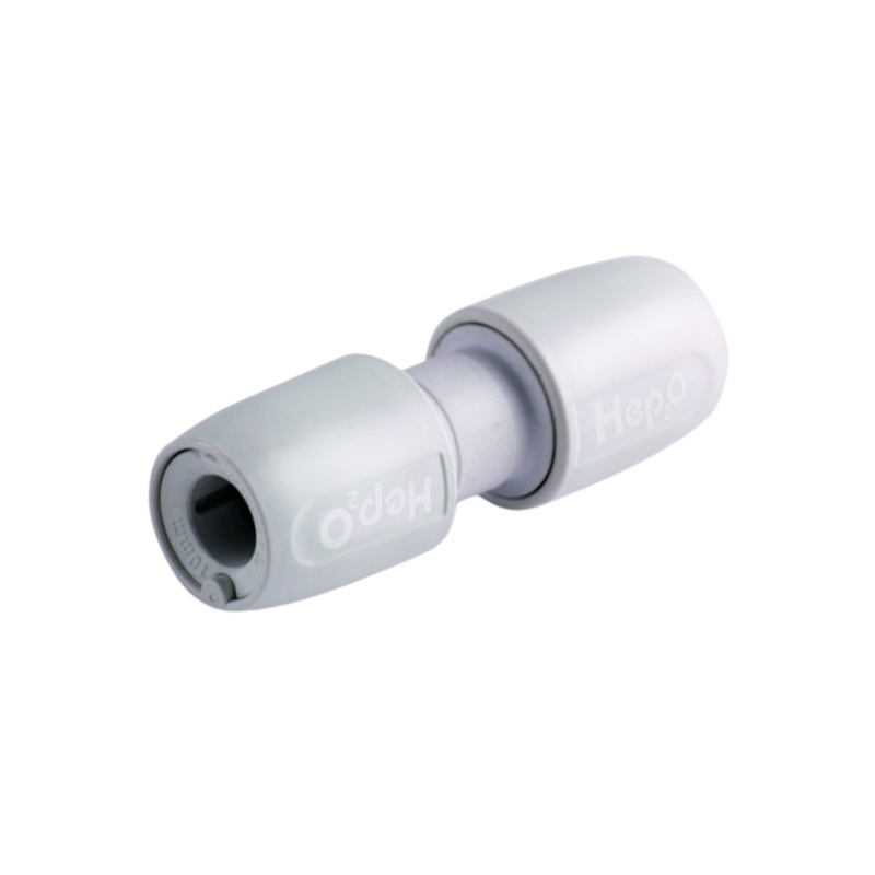 10mm Hep2O Straight Coupler – Wavin (White) – HD1/10W