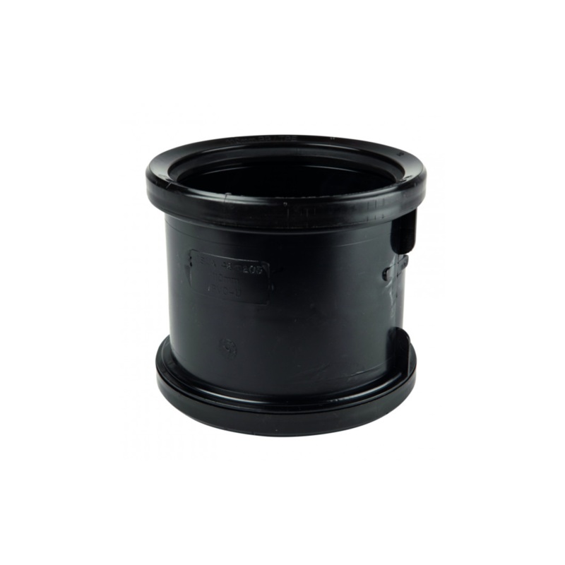 110mm Osma Soil Double Socket – Wavin (Black) – 4S205B