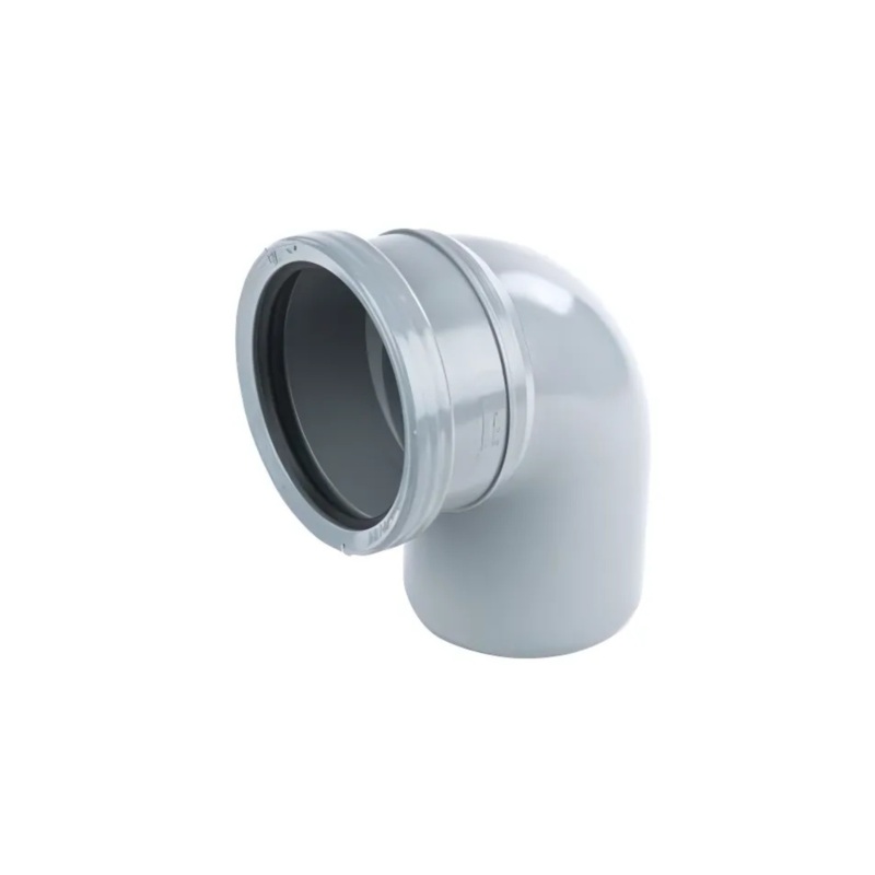 110mm Osma Soil Single Socket Tight Radius Bend 87.5 Degree – Wavin (Grey) – 4S160G