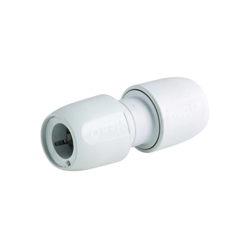 15mm Hep2O Straight Connector – Wavin (White) – HD1/15W