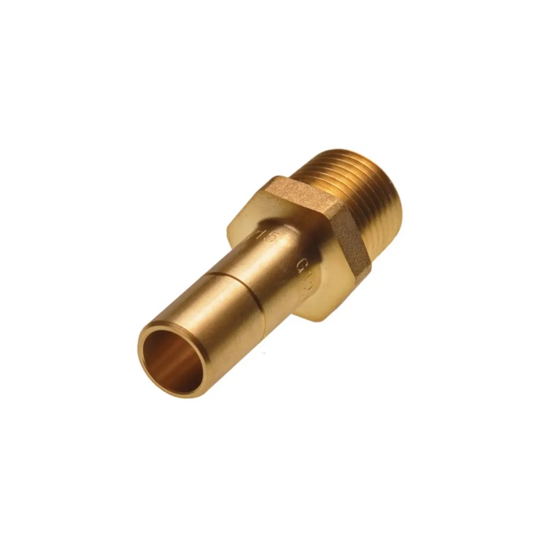 15mm x 1/2 Hep2O Male Iron Spigot Adaptor – Wavin (Bronze) – HX31/15W