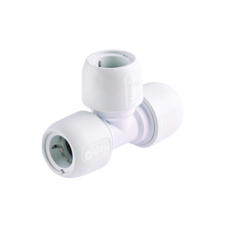 22mm Hep2O Equal Tee – Wavin (White) – HD10/22W