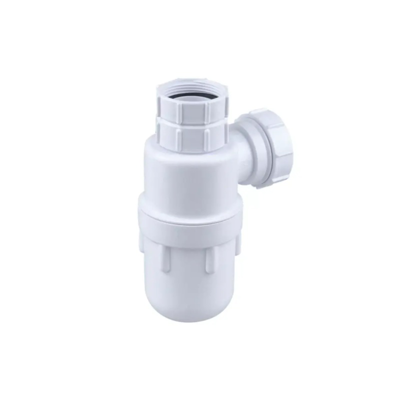 32mm x 75mm Osma Adjustable Bottle Trap with Water Seal – Wavin (White) – 4V808W