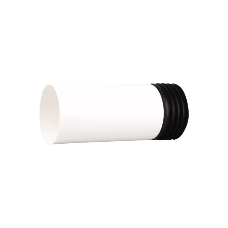 4 Osma Easy Fit Straight Extended Pan Connector – Wavin (White) – WC404W