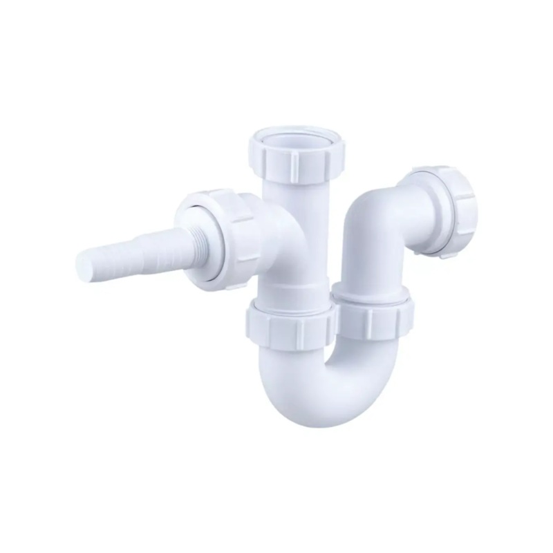40mm 1 Osma V-Joint Washing Machine Trap – Wavin (White) – 5V864W