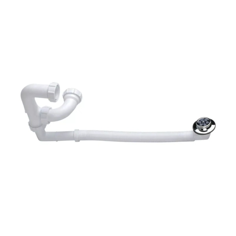 40mm 75mm Osma Extended Bath Trap with Water Seal – Wavin (White) – 5V860W