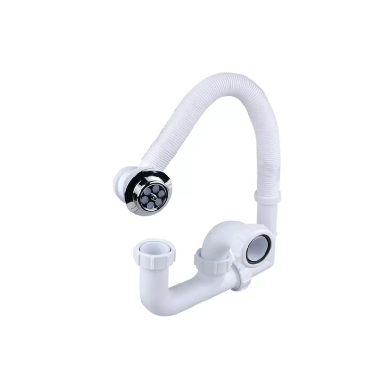 40mm Osma V-Joint Bath Trap with Overflow – Wavin (White) – 5V848W