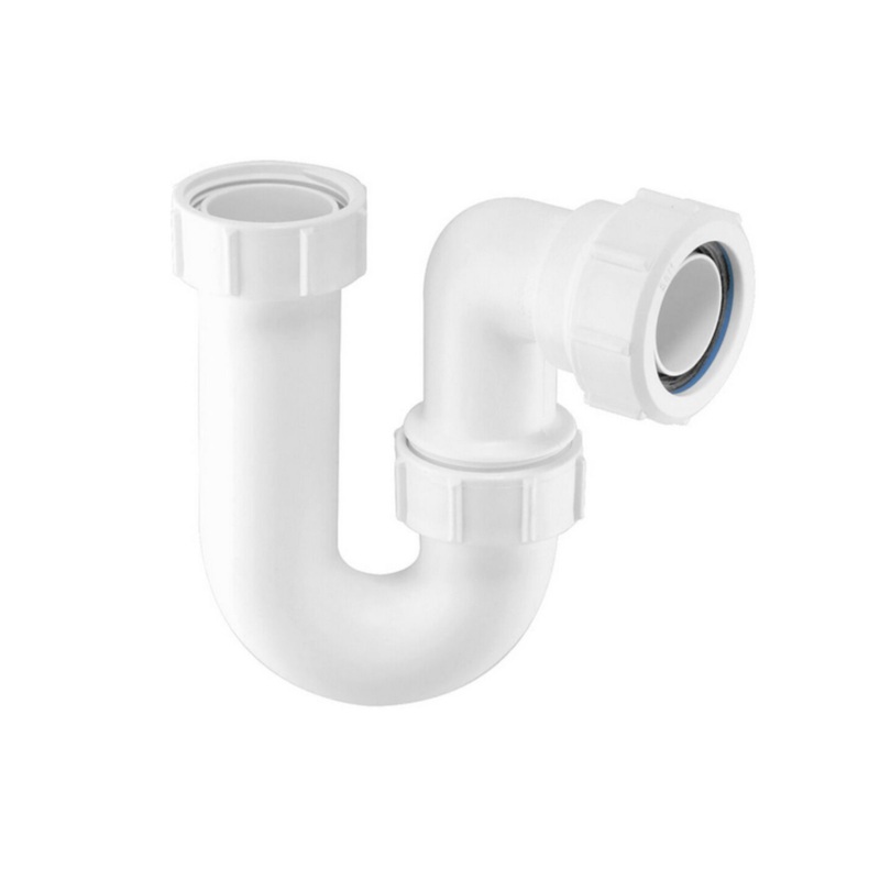 75mm x 1.1/2 Osma Waste Tubular Trap – Wavin (White) – 5V801W