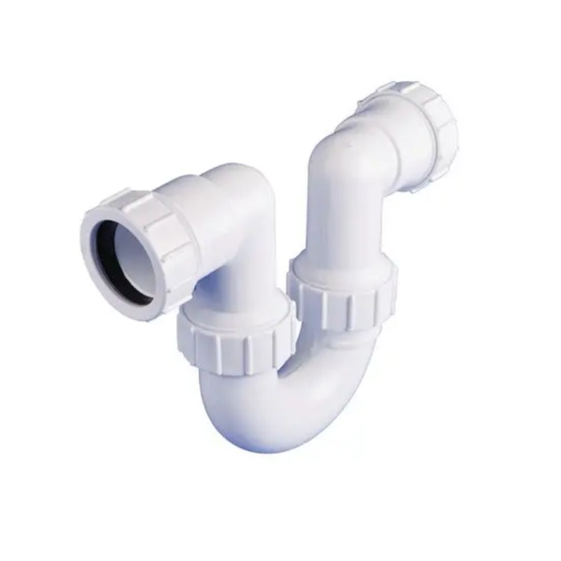 76mm x 1.1/2 Osma Waste Running Trap – Wavin (White) – 5V805W
