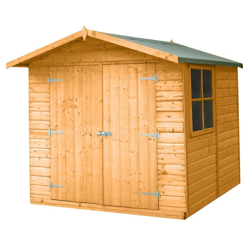 Shire Alderney 6′ 11 x 7′ 8 Apex Shed – Premium Dip Treated Shiplap