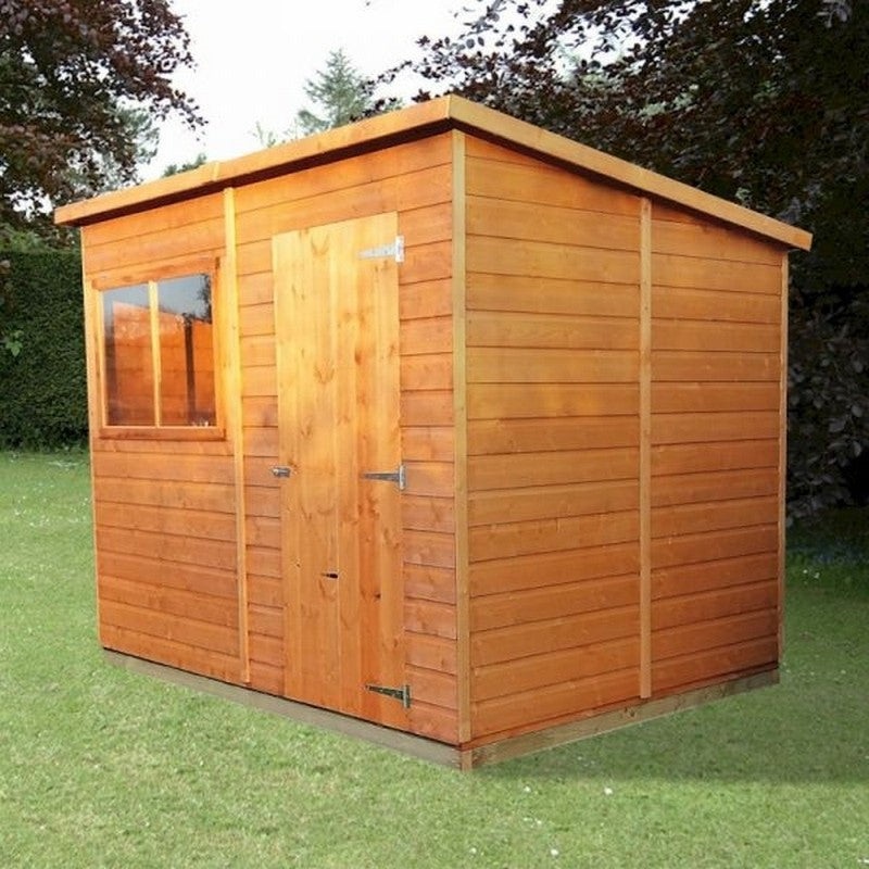 Shire Value 8′ 4 x 6′ Pent Shed – Premium Coated Overlap