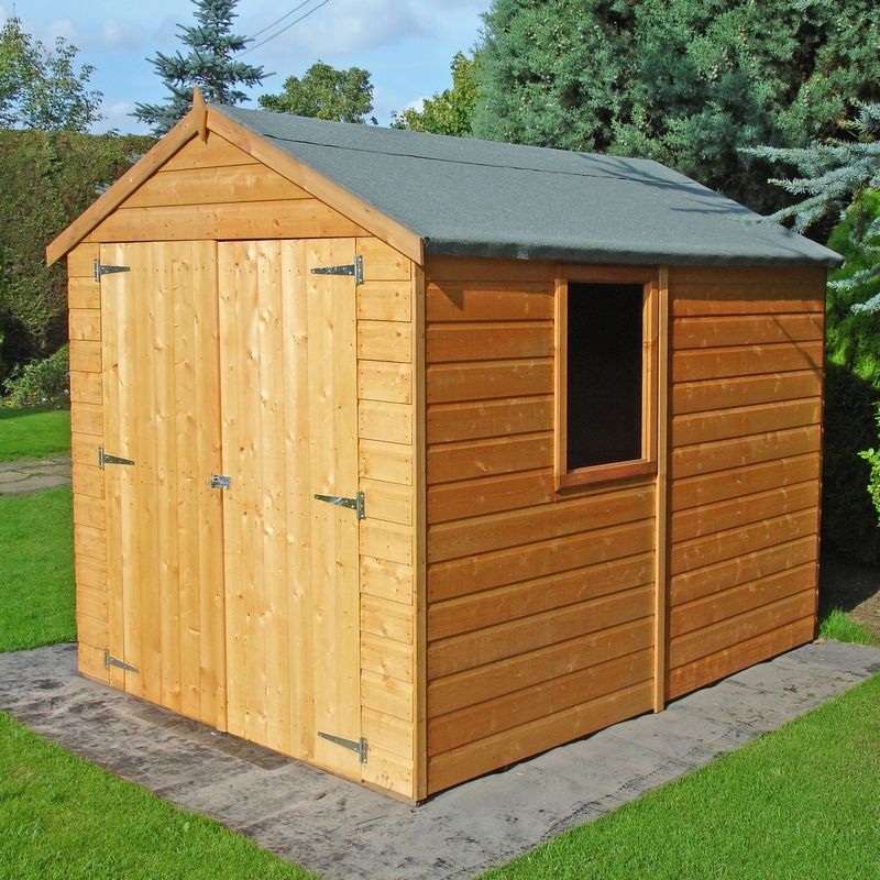 Shire Warwick 6′ 6 x 8′ 1 Apex Shed – Premium Dip Treated Shiplap