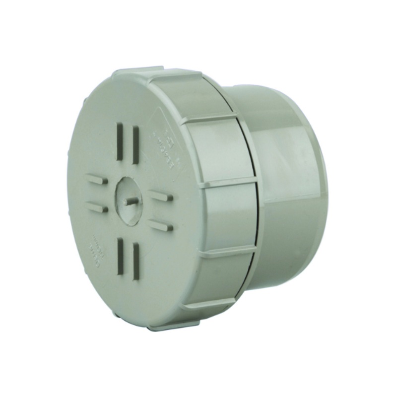 110mm OsmaSoil Plain Ended Access Plug – Wavin (Grey)  4S292E