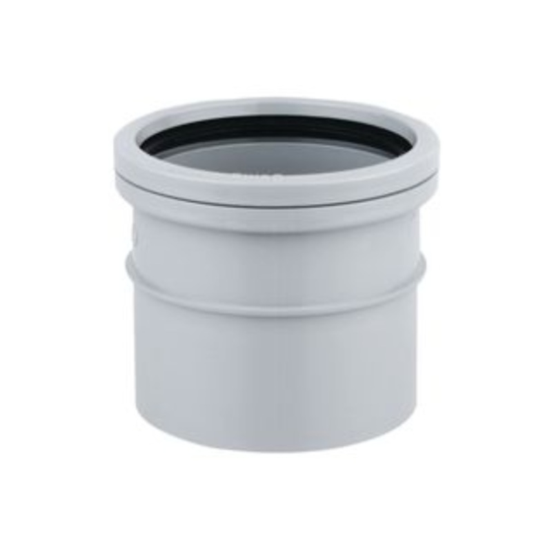 110mm OsmaSoil Single Socket Coupler – Wavin (Grey)  4S124
