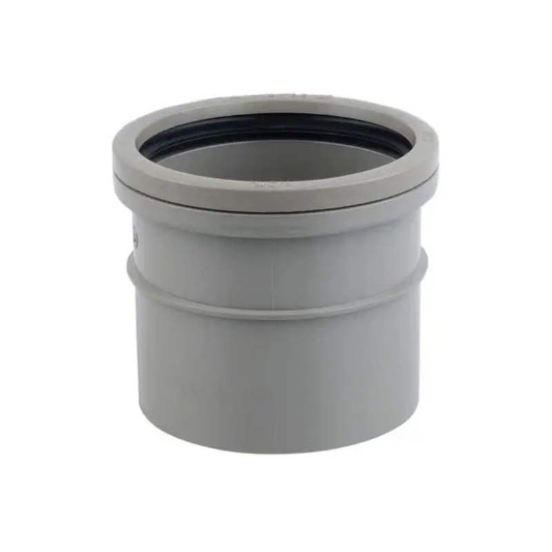 110mm OsmaSoil Single Socket Coupler – Wavin (Grey)  4S124E