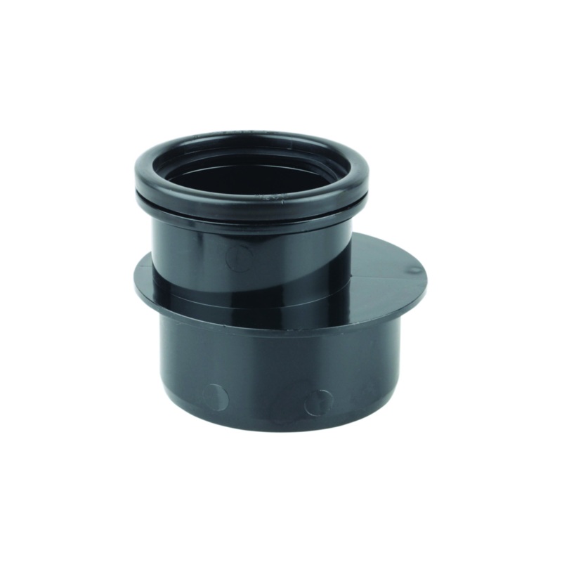 110mm x 82mm Osma Soil Single Socket Reducer – Wavin (Black) – 4S095B