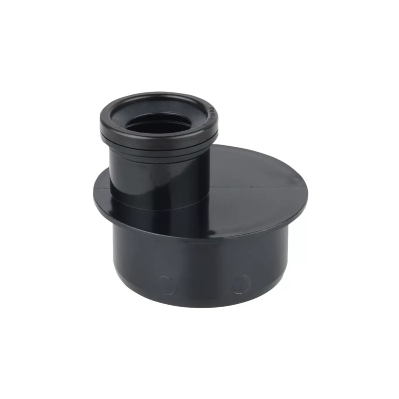 110mm x50mm OsmaSoil RingSeal Reducer – Wavin (Black) – 4S096B
