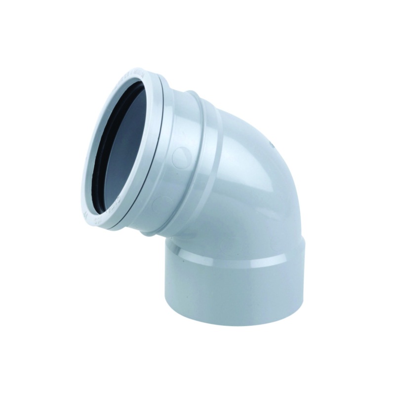 160mm x 67.5 Single Socket Offset Bend – Wavin (Grey) – 6S440G