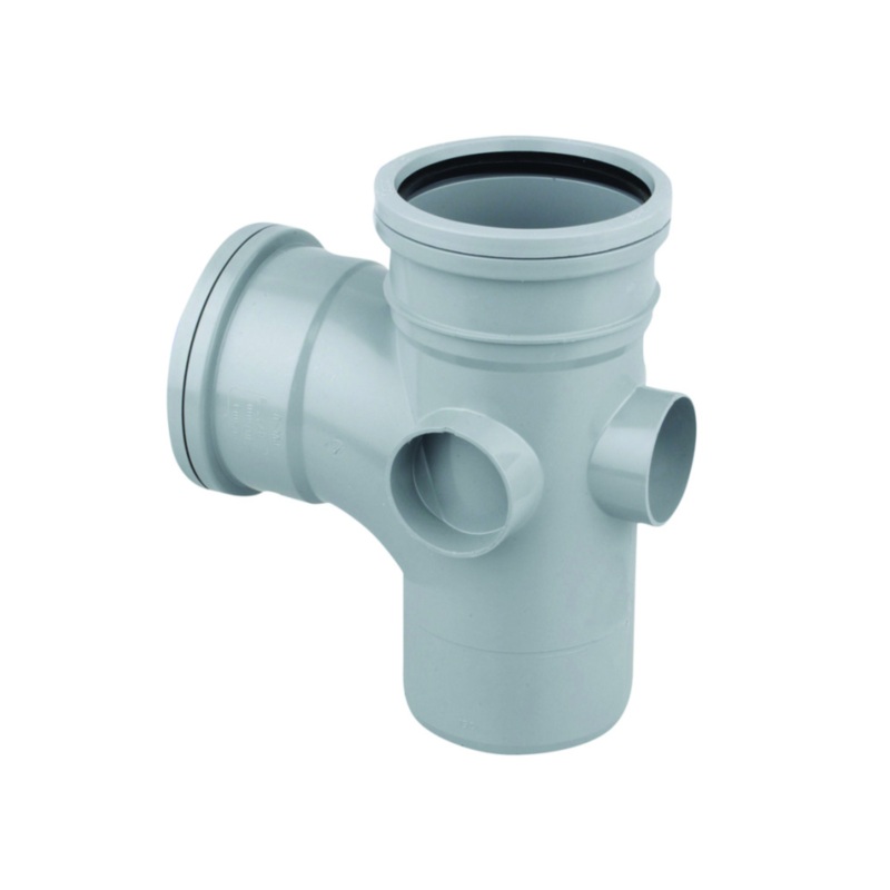 160mm x 87.5 OsmaSoil Single Socket Branch – Wavin (Grey) – 6S190G